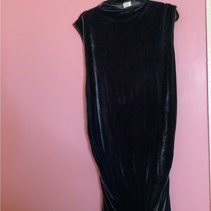 A New Day Black Velvet Maxi Dress